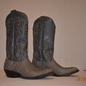 Nocona Women's Leather Western Cowgirl Boots Gray Size 10